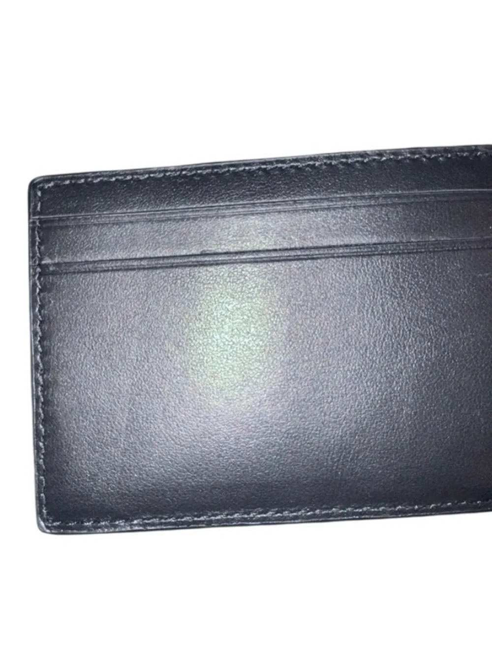 Coach men’s  Textured Leather Bi-Fold Wallet - Black cc pattern *nwt